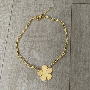 Flower Gold Chocker Necklace